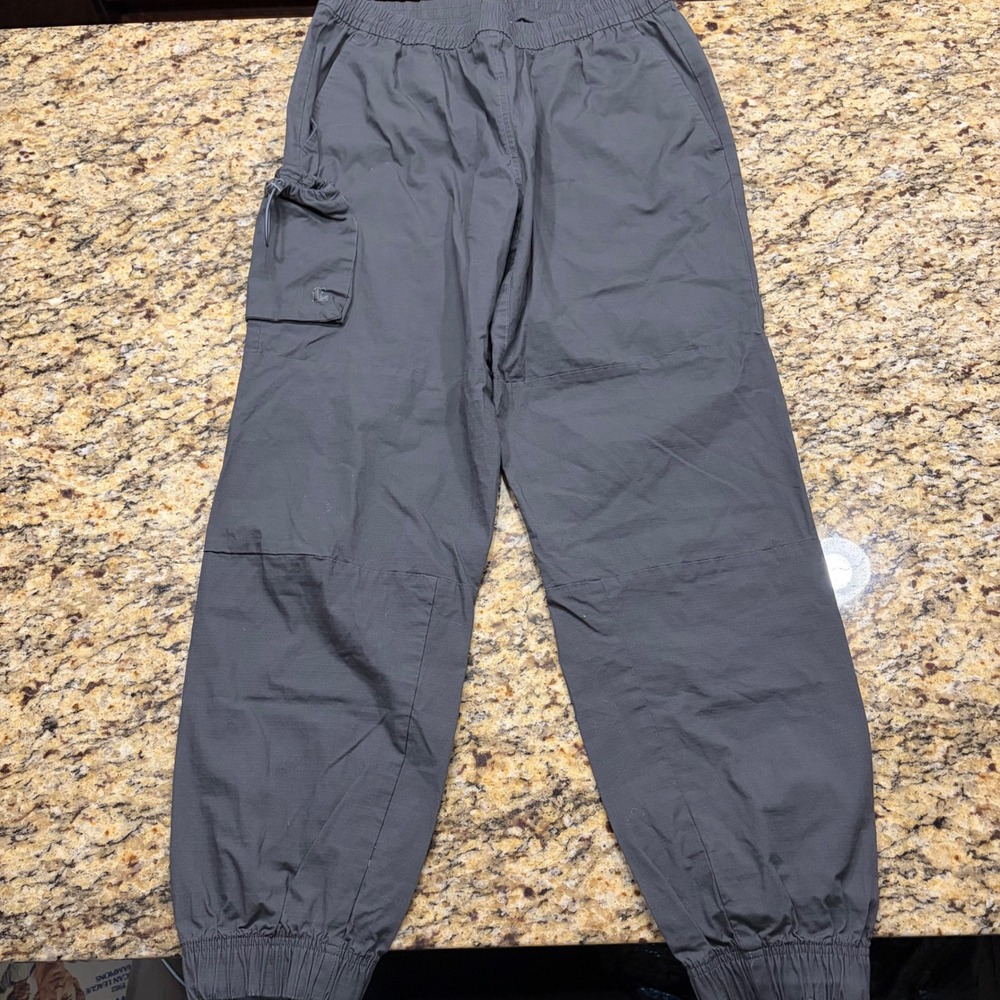 Fielder Bonobos Mens Cargo Jogger Pants Charcoal Grey Ripstop Elastic Waist M ws